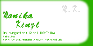 monika kinzl business card